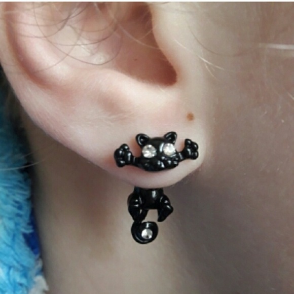 3D cat earrings - Picture 7 of 7